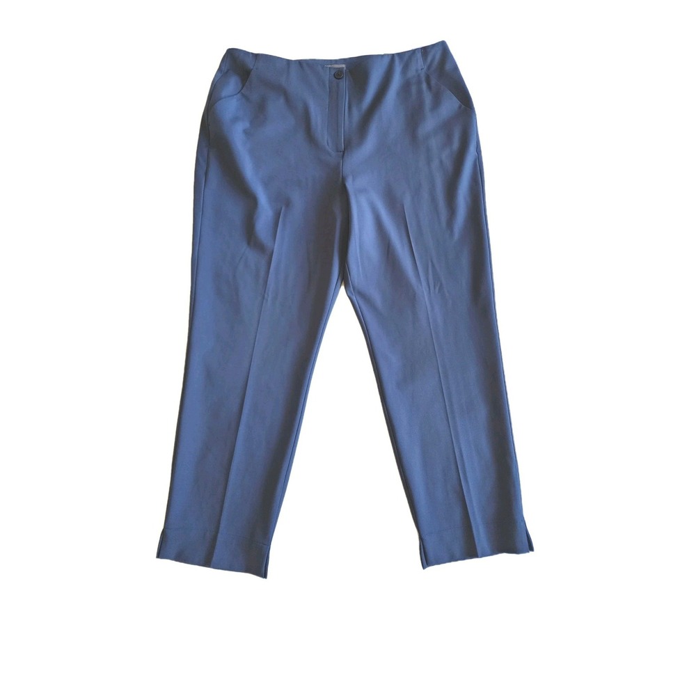 W Worthington Women's Dress Pant Slim Ankle High Rise Size 18 Color Navy
